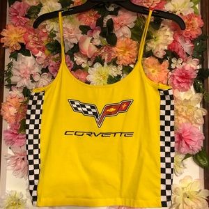 Yellow corvette crop top